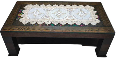 MONKDECOR White, Multicolor 83 cm Table Runner(Polyester)