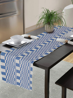 Klotthe Blue 183 cm Reversible Table Runner(Cotton)