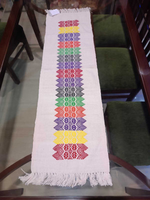 Mohura Handloom Multicolor 150 cm Table Runner(Cotton)