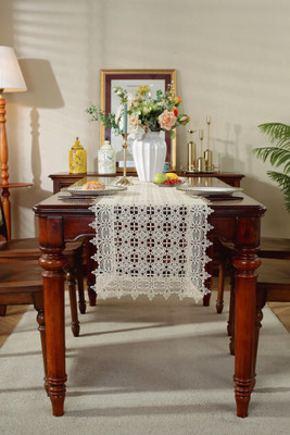 MONKDECOR Gold 177.8 cm Table Runner(Organic Cotton)