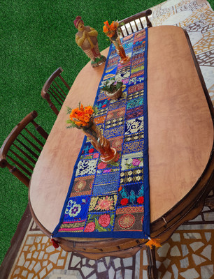 Patchwork Multicolor 182.88 cm Table Runner(Cotton)