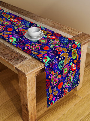 Alina decor Multicolor 125 cm Table Runner(Polyester)