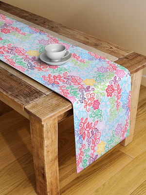 Alina decor Red 147 cm Table Runner(Polyester)