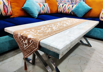 Groki Beige 182.8 cm Table Runner(Cotton)