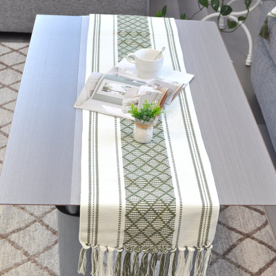 Bloomtex Grey 182 cm Reversible Table Runner(Cotton)