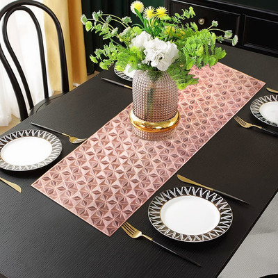 Dakshya Industries Brown 92 cm Table Runner(PVC)