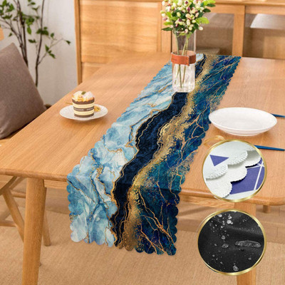 pivotal Blue 182 cm Table Runner(Polyester)