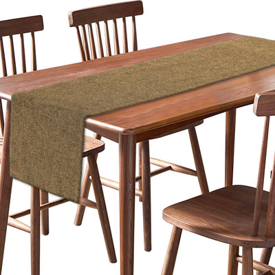 KUBER INDUSTRIES Brown 182 cm Table Runner(Cotton)