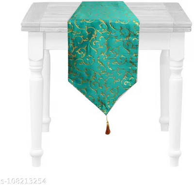 VIREO Green 178 cm Table Runner(Jacquard)