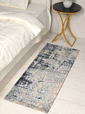 Saral Home Grey 110 cm Table Runner(Polyester)