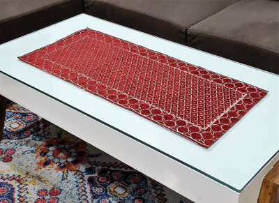 Groki Red 83 cm Table Runner(Cotton)