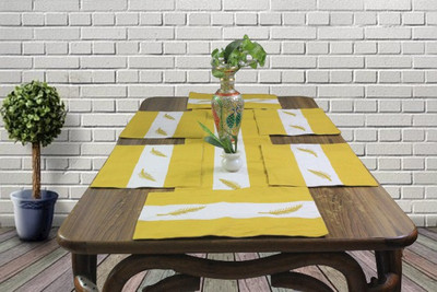 Dekor World Yellow 180 cm Table Runner(Cotton)