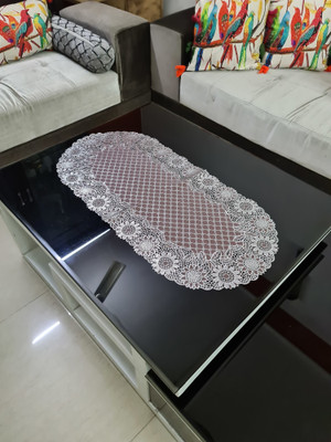 SHRI MAHAVIR IMPEX Multicolor 40 cm Table Runner(Vinyl)