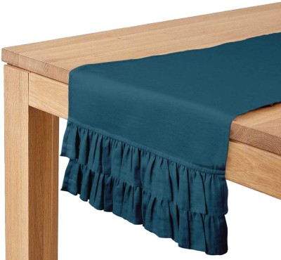 Vargottam Blue 35.56 cm Table Runner(Cotton)