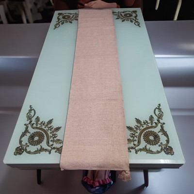 DNP Beige 183 cm Table Runner(Cotton)