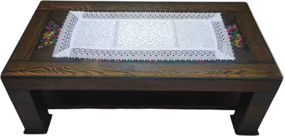 MONKDECOR White 83 cm Table Runner(Polyester)