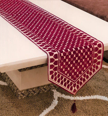 Groki Red 183 cm Table Runner(Cotton)