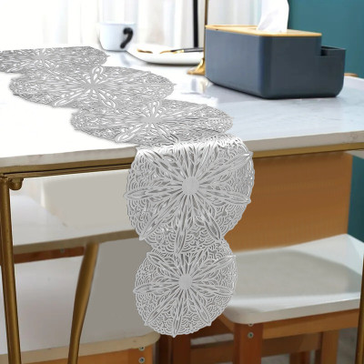 DPA Collection Silver 150 cm Table Runner(PVC)