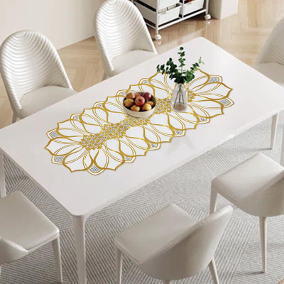 DPA Collection Gold 85 cm Table Runner(PVC)