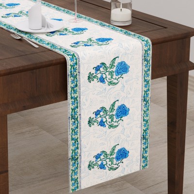 Blocks Of India Multicolor 182 cm Table Runner(Canvas)