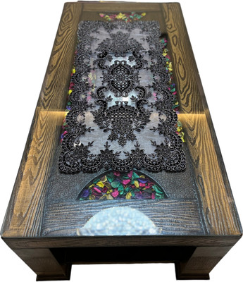 MONKDECOR Black 84 cm Table Runner(Polyester)