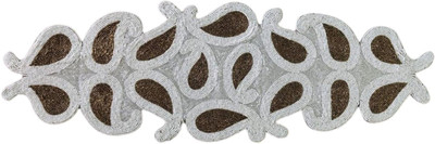 Z SS E COLLECTION White, Brown 90 cm Reversible Table Runner(Polyester)