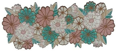 Hawamahal Multicolor 90 cm Table Runner(Polyester)