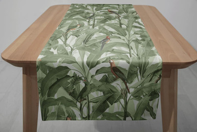 LUSHLYF Multicolor 36 cm Table Runner(Velvet)