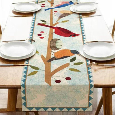 SUBHUSHA Multicolor 177 cm Table Runner(Polyester)