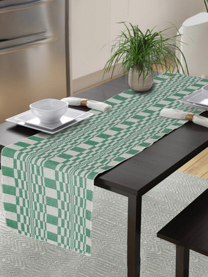 Klotthe Green 183 cm Reversible Table Runner(Cotton)