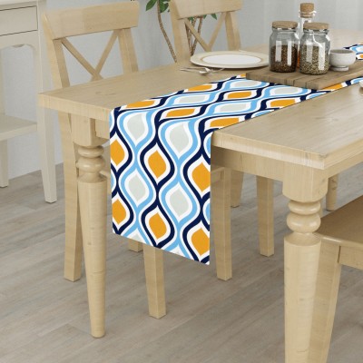 HOMEMONDE Multicolor, Yellow 30 cm Table Runner(Cotton)