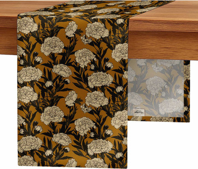 Vargottam Yellow 152 cm Table Runner(Cotton)