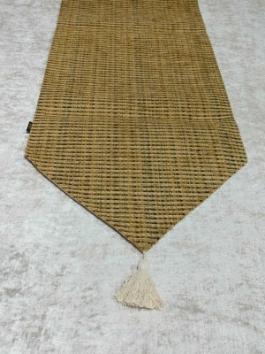 yadi Gold 180 cm Table Runner(Organic Cotton)