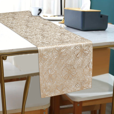 DPA Collection Gold 150 cm Table Runner(PVC)