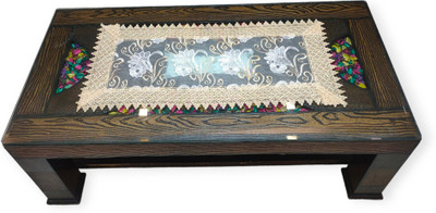 MONKDECOR White 83.82 cm Table Runner(Polyester)