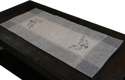 MONKDECOR Grey 84 cm Table Runner(Linen)