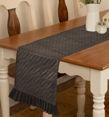 Flipkart SmartBuy Brown 183 cm Reversible Table Runner(Velvet)