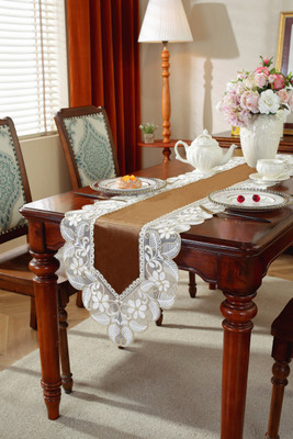 MONKDECOR Brown 177.8 cm Table Runner(Velvet)