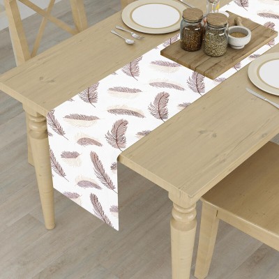 Hims Brown 182 cm Table Runner(Polyester)