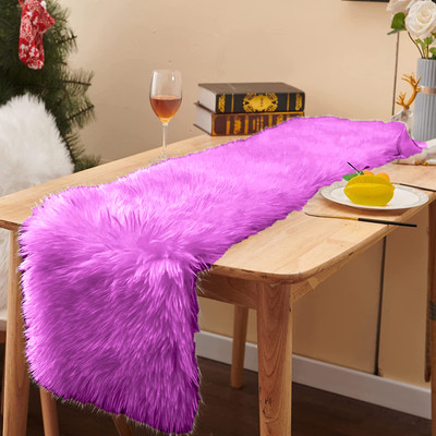 PICKKART Purple 150 cm Table Runner(Polyester)