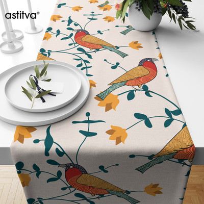 ASTITVA Multicolor 198.12 cm Table Runner(Cotton)