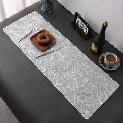 Dakshya Industries Gold 92 cm Table Runner(Vinyl, PVC)