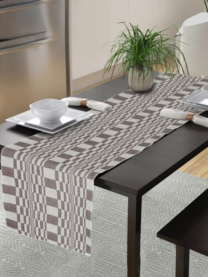 Klotthe Brown 183 cm Reversible Table Runner(Cotton)