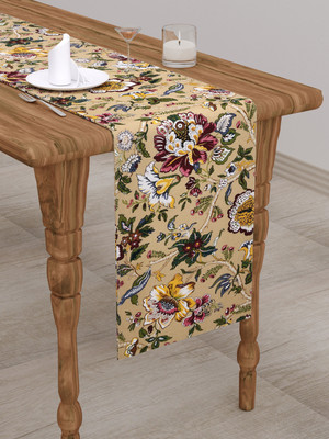CLASIKO Beige 182 cm Table Runner(Cotton)