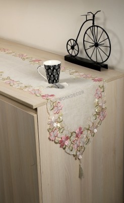 TANLOOMS Pink 178 cm Table Runner(Cotton)