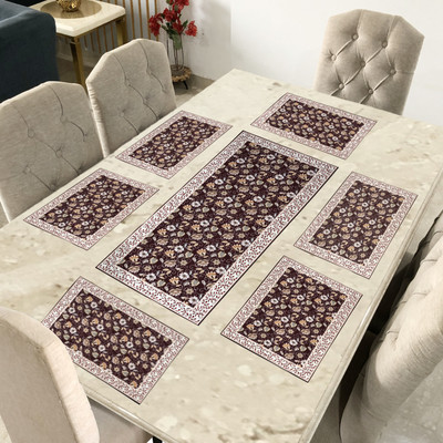 Romiz Maroon 36 cm Reversible Table Runner(Cotton)