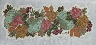 Hawamahal Multicolor 90 cm Table Runner(Polyester)