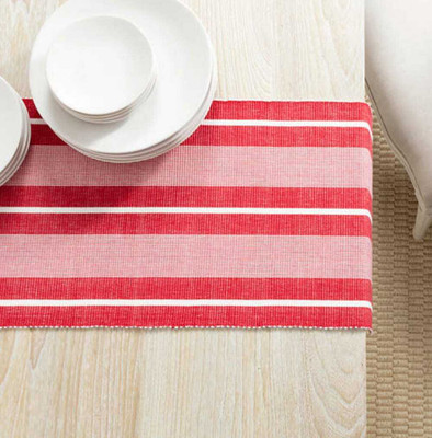 ALSTONIA Red 137 cm Table Runner(Cotton)
