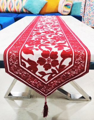 Groki Red 183 cm Table Runner(Cotton)
