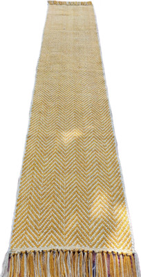 North Field Yellow 182 cm Reversible Table Runner(Cotton)
